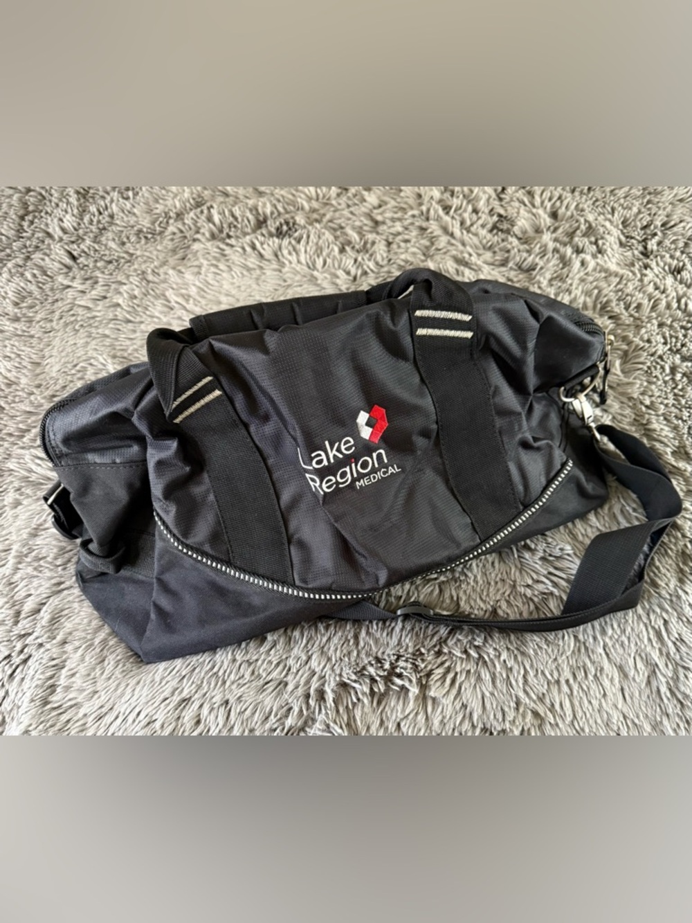 OGIO Black Duffel Bag Gym Travel Carry On Lake Region Medical